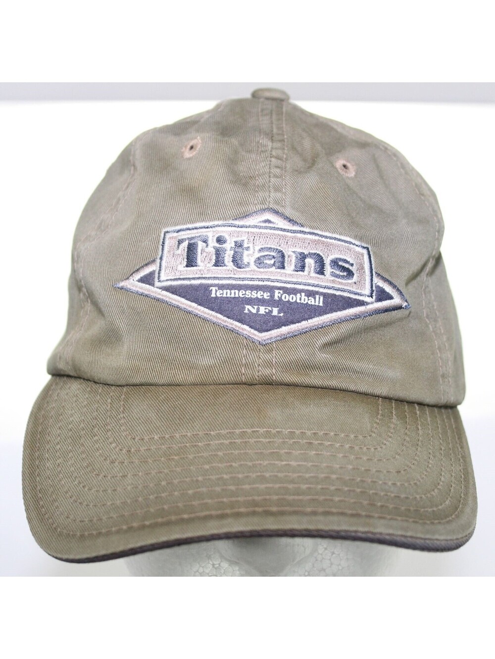 Vintage Tennessee Titans NFL Khaki Dad Hat American Needle 1 Size Strapback Cap